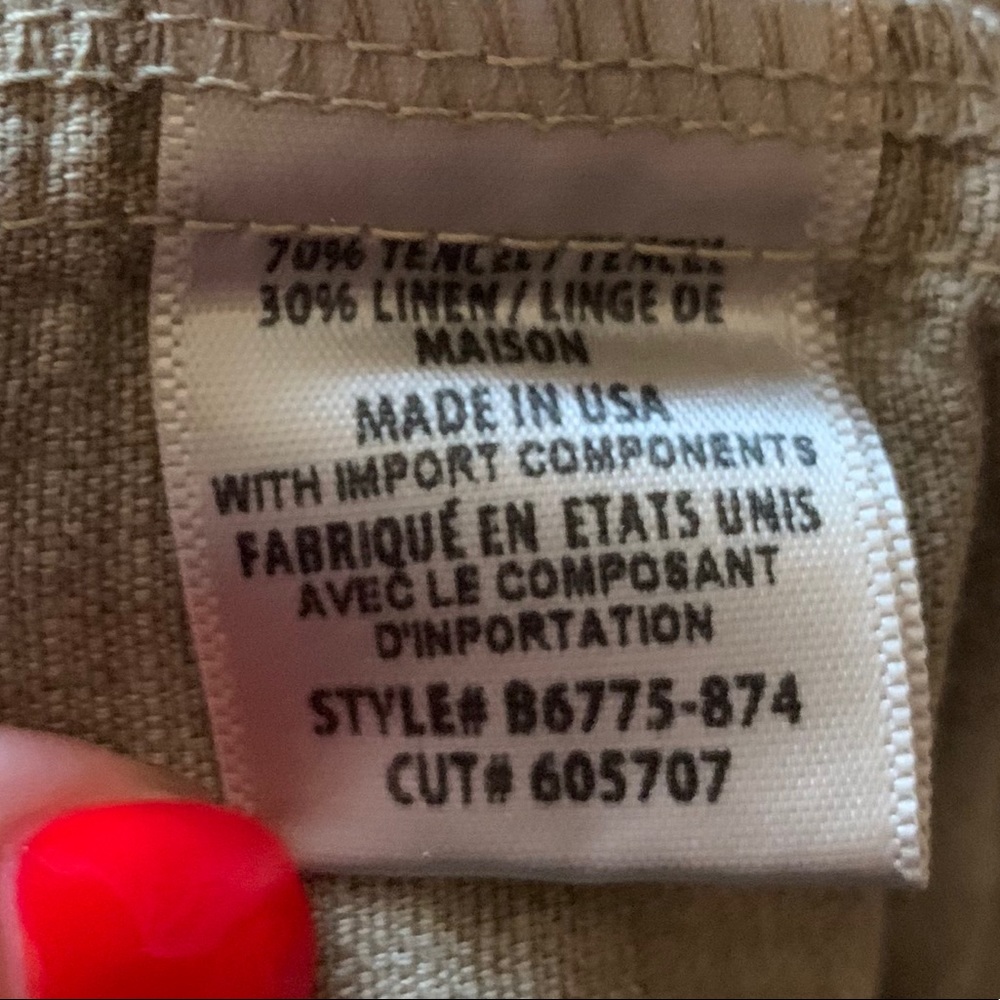 Linen Utility Romper NWT - Picture 5 of 5